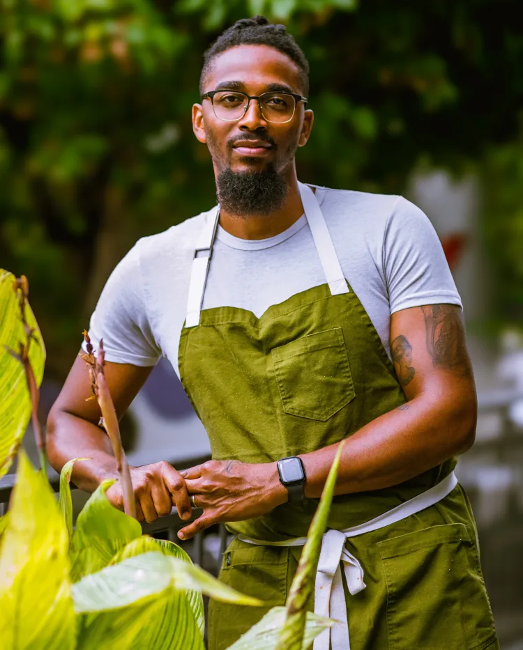 Portrait of Chef & Founder Demetrius Brown